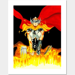 jane foster the mighty and worthy thor Posters and Art